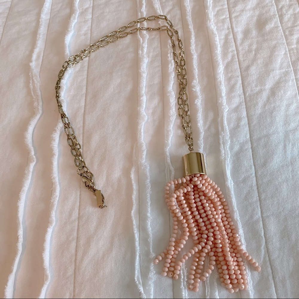 Sugarfix for Target Pink Tassel Pendant Necklace 30” length with 4” tassel